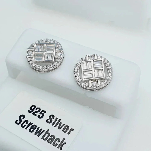 925 Sterling Silver Cubic Zirconia Earrings, U19254788 - Picture 2 of 11